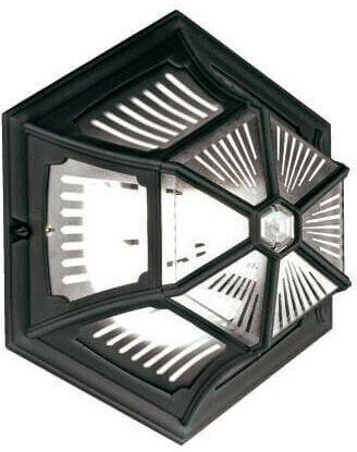 02-ELSTEAD Plafón parroquial, negro 02-ELSTEAD Plafón parroquial, negro