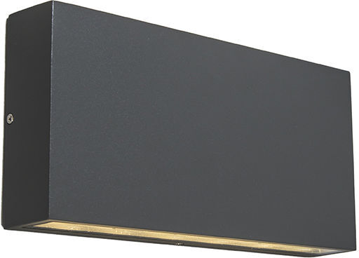QAZQA Diseño Aplique moderno antracita LED IP54 - OTAN Outdoor Aluminio QAZQA Diseño Aplique moderno antracita LED IP54 - OTAN Outdoor Aluminio