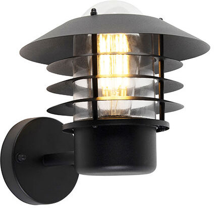 QAZQA Moderno Aplique moderno negro IP44 - PRATO Up Aluminio /Acero /Vidrio QAZQA Moderno Aplique moderno negro IP44 - PRATO Up Aluminio /Acero /Vidrio