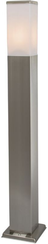 QAZQA + Moderno Baliza moderna 80cm acero - MALIOS Plástico /Acero QAZQA + Moderno Baliza moderna 80cm acero - MALIOS Plástico /Acero