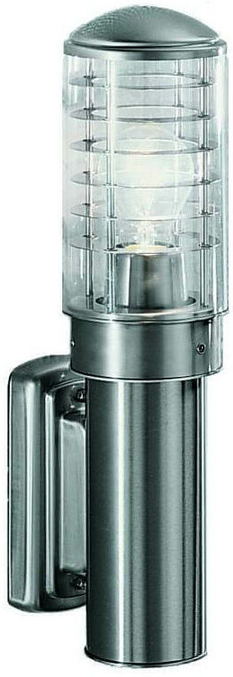 15-FRANKLITE Terran - Lámpara de pared para jardín, acero inoxidable, 1 bombilla 15-FRANKLITE Terran - Lámpara de pared para jardín, acero inoxidable, 1 bombilla