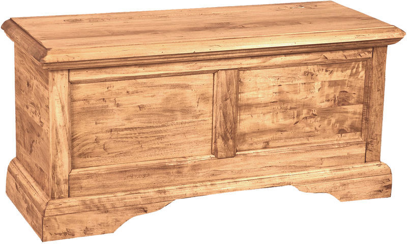 BISCOTTINI Baúl de estilo Country de madera maciza de tilo armazón blanco BISCOTTINI Baúl de estilo Country de madera maciza de tilo armazón blanco