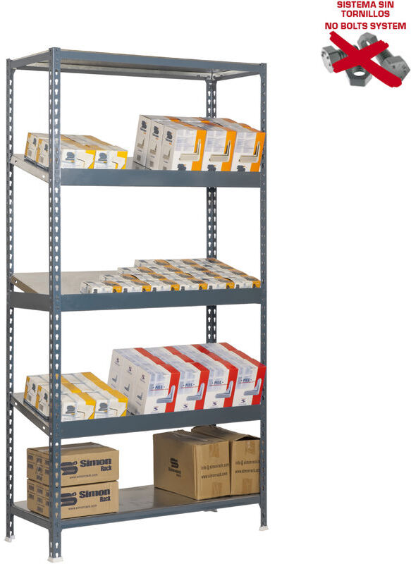 SIMONRACK ESTANTERIA PARA EXPOSICIoN SIMONEXPO PLUS 5/400-3 GRIS 2000x1000x400mm SIMONRACK ESTANTERIA PARA EXPOSICIoN SIMONEXPO PLUS 5/400-3 GRIS 2000x1000x400mm