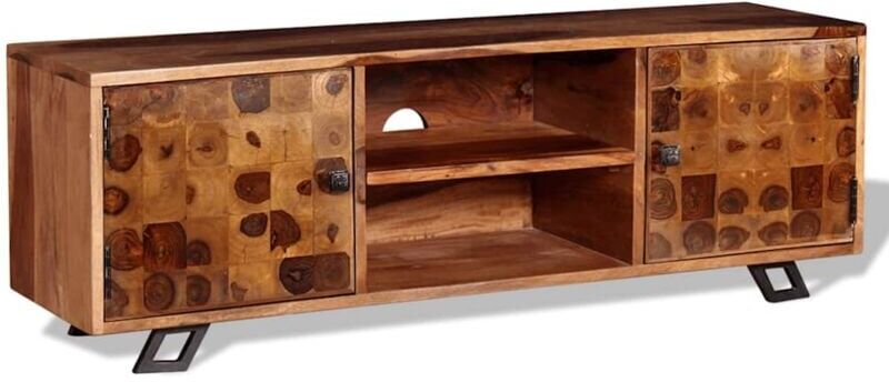 vidaXL Mueble para TV de madera maciza de sheesham 120x30x40 cm vidaXL Mueble para TV de madera maciza de sheesham 120x30x40 cm