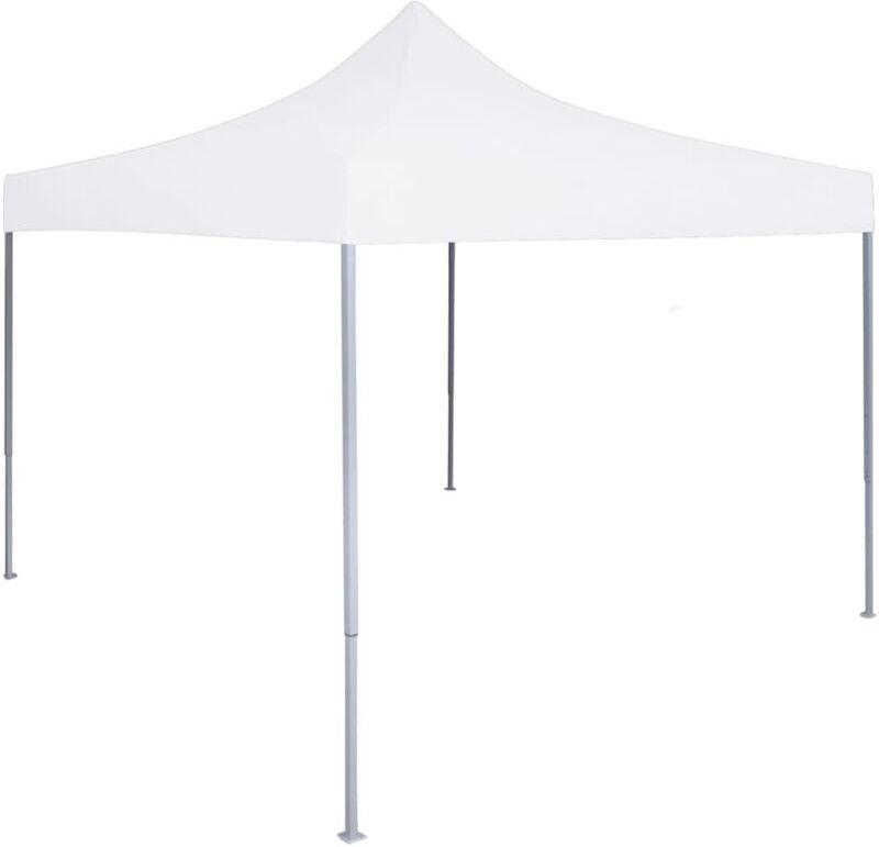 VIDAXL Carpa de fiesta plegable profesional acero blanco 3x3 m - Bianco VIDAXL Carpa de fiesta plegable profesional acero blanco 3x3 m - Bianco