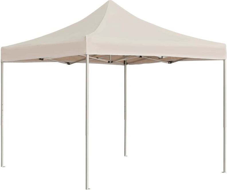 YOUTHUP Carpa plegable profesional de aluminio crema 3x3 m