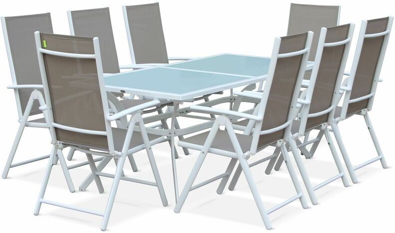 Alice's Garden - Comedor de jardin, conjunto de mesa y sillas de