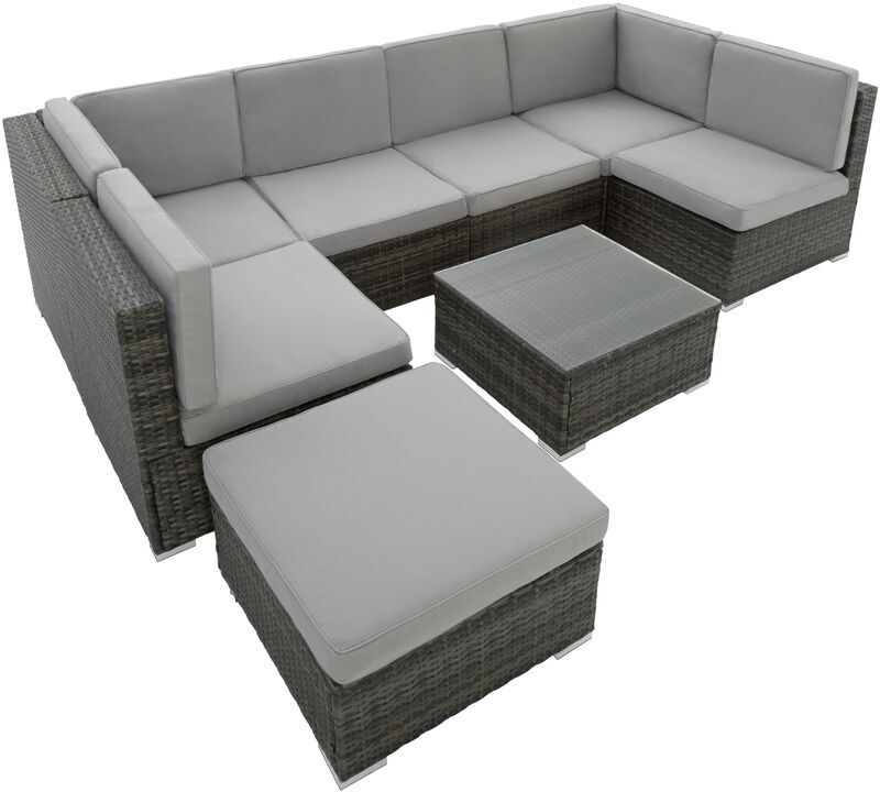 Tectake - Conjunto de muebles de ratán Venecia - mueble de exterior de Tectake - Conjunto de muebles de ratán Venecia - mueble de exterior de