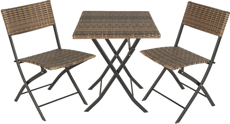 Tectake - Conjunto de ratán Trevi - mueble de exterior de poli ratán, Tectake - Conjunto de ratán Trevi - mueble de exterior de poli ratán,