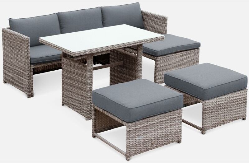 Alice's Garden - Mesa terraza, Conjunto de jardin, Ratán sintético Alice's Garden - Mesa terraza, Conjunto de jardin, Ratán sintético