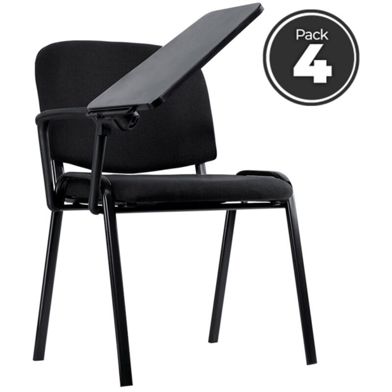 REGALOS MIGUEL Sillas Oficina - Pack 5 Sillas Ofis con Pala - Negro - Negro REGALOS MIGUEL Sillas Oficina - Pack 5 Sillas Ofis con Pala - Negro - Negro