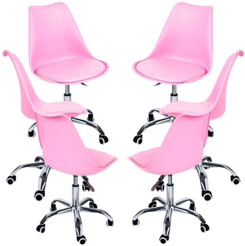 REGALOS MIGUEL Packs Sillas - Pack 6 Sillas Neo - Rosa - Rosa REGALOS MIGUEL Packs Sillas - Pack 6 Sillas Neo - Rosa - Rosa