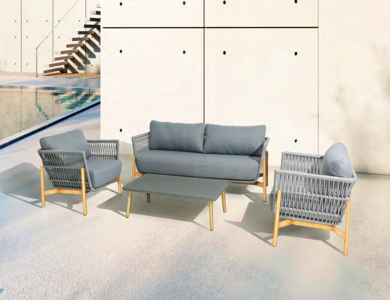 Luna - Set de jardín modelo CALIFORNIA en color gris Luna - Set de jardín modelo CALIFORNIA en color gris