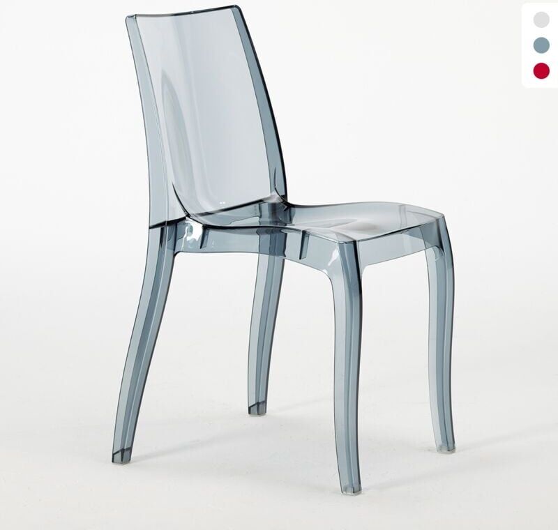 GRAND SOLEIL Silla transparentes cocina bar Cristal Light Diseño policarbonato GRAND SOLEIL Silla transparentes cocina bar Cristal Light Diseño policarbonato