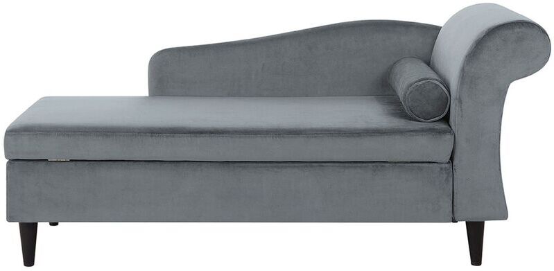 Beliani - Chaise longue gris claro derecho LUIRO Beliani - Chaise longue gris claro derecho LUIRO