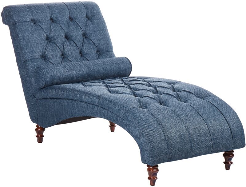 Beliani - Chaise longue tapizado azul MURET Beliani - Chaise longue tapizado azul MURET