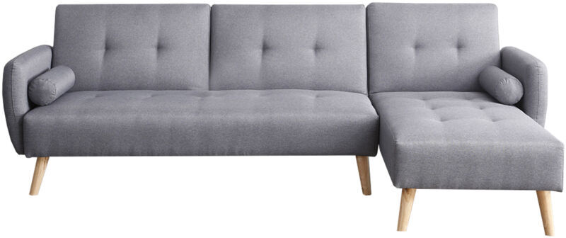 CONCEPT-USINE Leskä gris: sofá escandinavo convertible gris de 3 plazas - gris CONCEPT-USINE Leskä gris: sofá escandinavo convertible gris de 3 plazas - gris