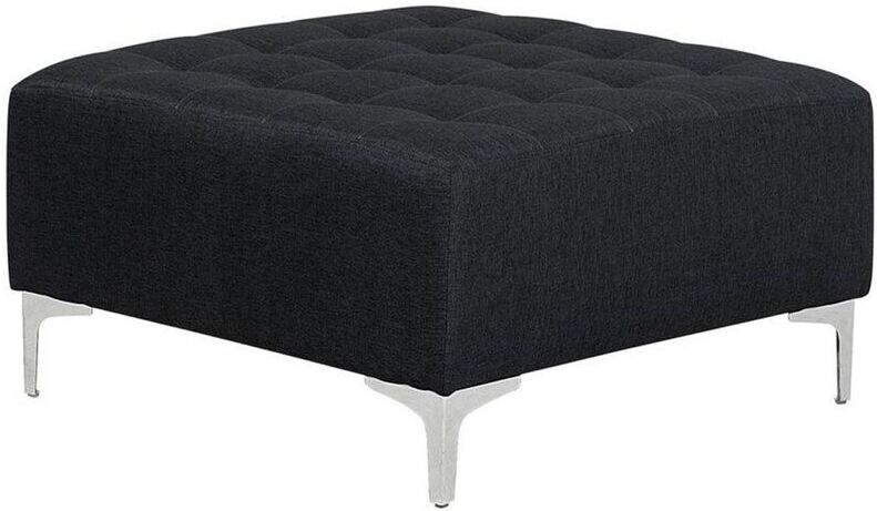 Beliani - Reposapiés tapizado gris grafito ABERDEEN Beliani - Reposapiés tapizado gris grafito ABERDEEN