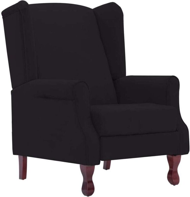 vidaXL Sillón Reclinable de Tela Negro - Nero vidaXL Sillón Reclinable de Tela Negro - Nero