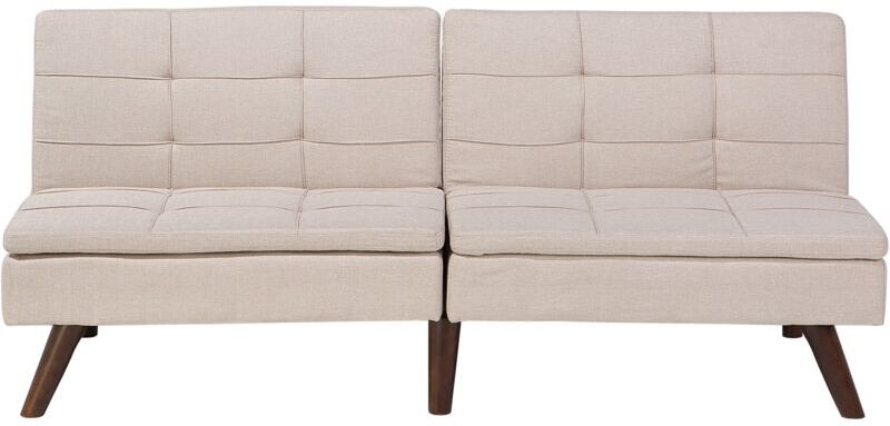Beliani - Sofá cama 3 plazas tapizado beige RONNE Beliani - Sofá cama 3 plazas tapizado beige RONNE