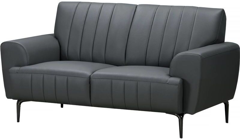 HABITAT & JARDIN Habitat&jardin - Sofá en cuero regenerado Bosley - 2 plazas - Gris HABITAT & JARDIN Habitat&jardin - Sofá en cuero regenerado Bosley - 2 plazas - Gris