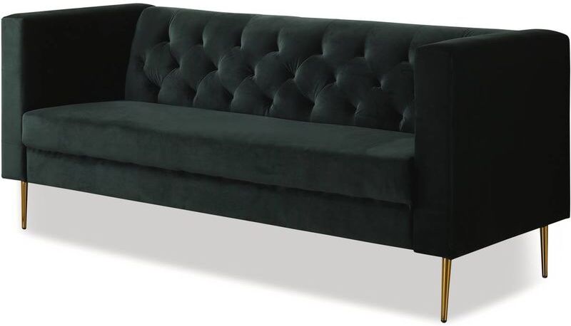 HABITAT & JARDIN Habitat&jardin - Sofá terciopelo Bruce - 3 plazas - Verde oscuro HABITAT & JARDIN Habitat&jardin - Sofá terciopelo Bruce - 3 plazas - Verde oscuro