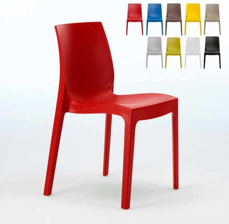 GRAND SOLEIL 22 Sillas Rome de Polipropileno Apilables para Bar Oferta Stock   Rojo GRAND SOLEIL 22 Sillas Rome de Polipropileno Apilables para Bar Oferta Stock   Rojo