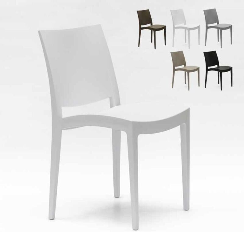 GRAND SOLEIL Stock 24 Sillas De Polipropileno Restaurantes Trieste Blanco - Grand GRAND SOLEIL Stock 24 Sillas De Polipropileno Restaurantes Trieste Blanco - Grand