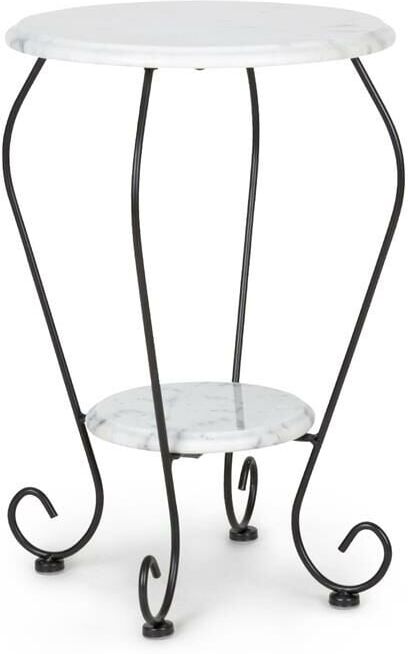 blumfeldt Patras Flower Mesa auxiliar mármol 4 estaciones Resistente al blumfeldt Patras Flower Mesa auxiliar mármol 4 estaciones Resistente al