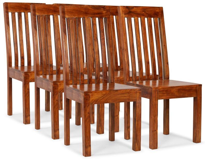 HOMMOO Sillas de comedor madera maciza acabado sheesham moderno 6 uds - Hommoo HOMMOO Sillas de comedor madera maciza acabado sheesham moderno 6 uds - Hommoo