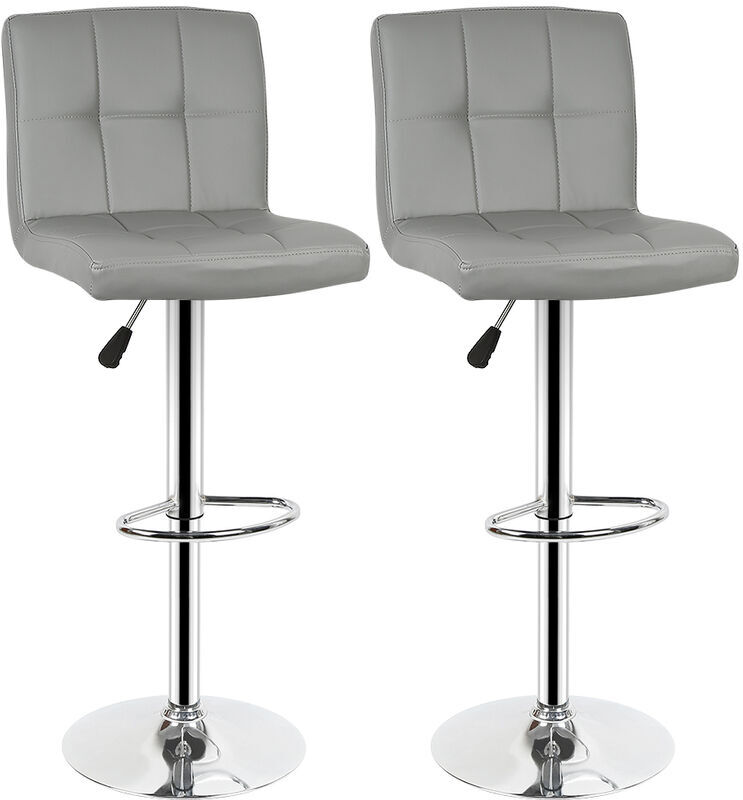 JEOBEST Juego de 2 taburetes de bar Taburete de bar Taburete mostrador Cuero JEOBEST Juego de 2 taburetes de bar Taburete de bar Taburete mostrador Cuero