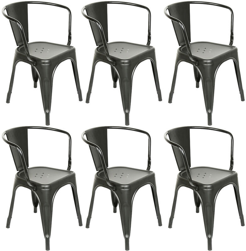 Oobest - Pack 6 Sillas de Comedor con respaldo, taburetes de bar cocina Oobest - Pack 6 Sillas de Comedor con respaldo, taburetes de bar cocina