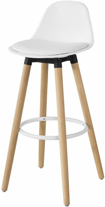 SOBUY FST70-W Taburetes de Bar Barra con Respaldo Capacidad hasta 150 Kg SOBUY FST70-W Taburetes de Bar Barra con Respaldo Capacidad hasta 150 Kg