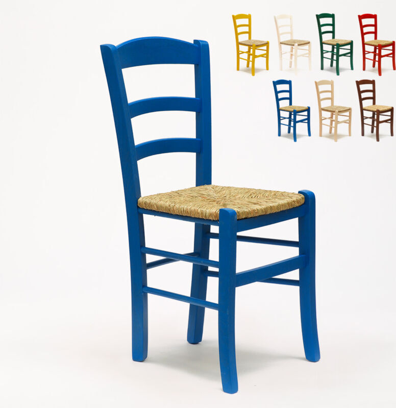 AHD AMAZING HOME DESIGN Stock 20 Sillas de Madera Diseño Vintage Paesana para cocina y posada AHD AMAZING HOME DESIGN Stock 20 Sillas de Madera Diseño Vintage Paesana para cocina y posada