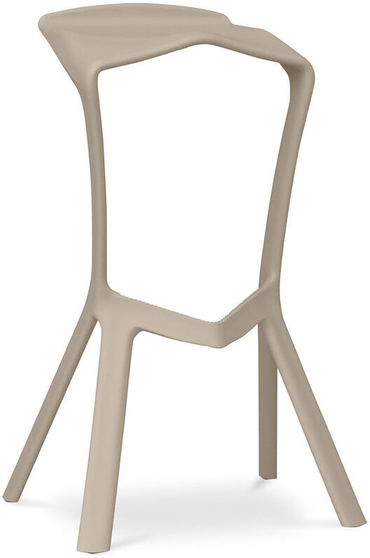 PRIVATEFLOOR Taburete de bar de diseño Marcus Beige PRIVATEFLOOR Taburete de bar de diseño Marcus Beige