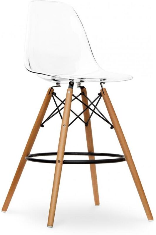 PRIVATEFLOOR Premium Taburete de bar Deswick transparente Transparente PRIVATEFLOOR Premium Taburete de bar Deswick transparente Transparente