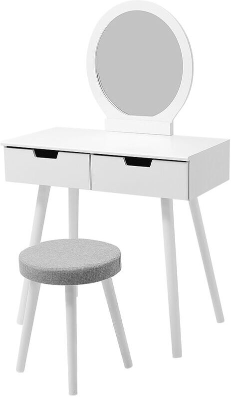 JEOBEST Tocador incl Tocador y espejo Tocador en blanco Mesa cosmética antigua JEOBEST Tocador incl Tocador y espejo Tocador en blanco Mesa cosmética antigua