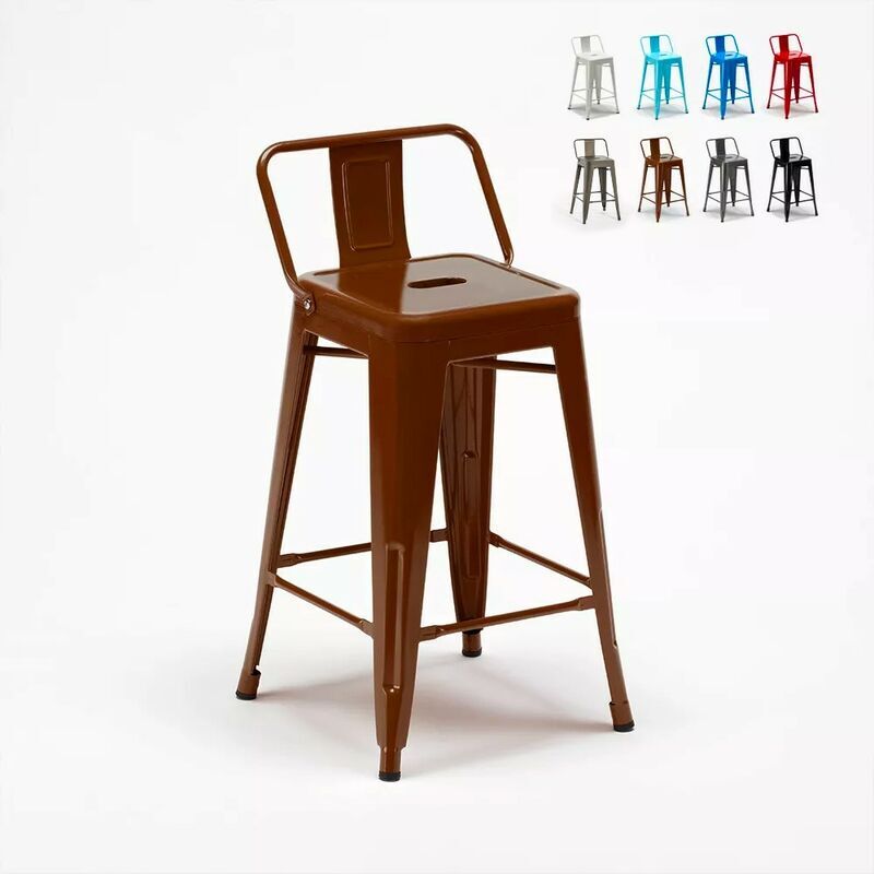 AHD AMAZING HOME DESIGN Tolix Taburete metal y acero de trabajo para cocina bares Steel Top AHD AMAZING HOME DESIGN Tolix Taburete metal y acero de trabajo para cocina bares Steel Top