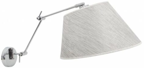Fabrilamp - Aplique Articulable Sumatra 1xe27 Gris/cromo ARTx77 Fabrilamp - Aplique Articulable Sumatra 1xe27 Gris/cromo ARTx77