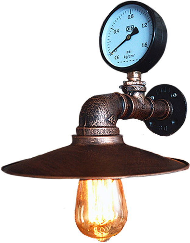 STOEX Aplique de pared de tubo de agua E27 Lámpara de pared industrial de STOEX Aplique de pared de tubo de agua E27 Lámpara de pared industrial de
