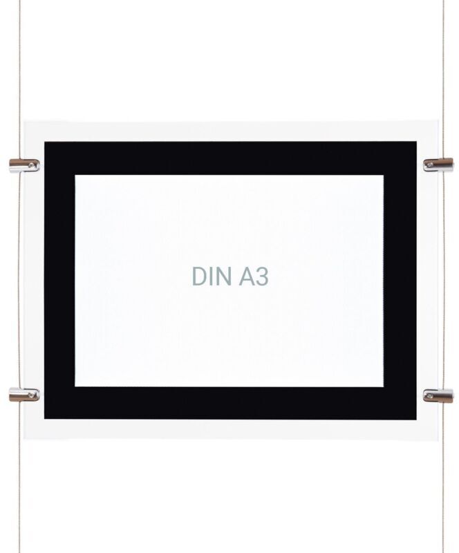 EFECTOLED Kit Cartel Expositor LED DIN A3 Horizontal 3 Carteles - 3 Carteles EFECTOLED Kit Cartel Expositor LED DIN A3 Horizontal 3 Carteles - 3 Carteles