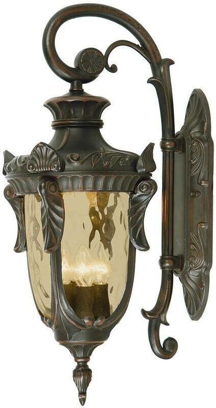 02-ELSTEAD Lámpara de pared Philadelphia, bronce antiguo, grande 02-ELSTEAD Lámpara de pared Philadelphia, bronce antiguo, grande
