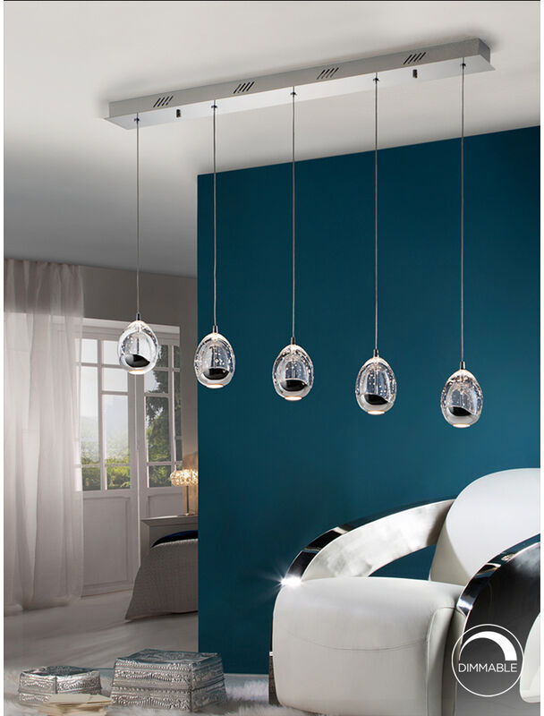 Schuller - LAMPARA LED 5 LUCES LINEAL ROCIO Regulable Sin mando, en Schuller - LAMPARA LED 5 LUCES LINEAL ROCIO Regulable Sin mando, en