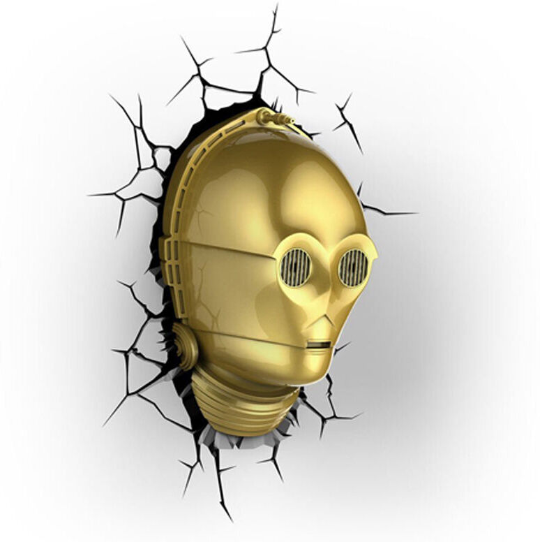 EUROBRIC luz quitamiedos 3d deco light c-3po EUROBRIC luz quitamiedos 3d deco light c-3po