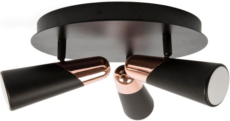 Lorefar - LAO Plafón de techo - Negro y cobre Lorefar - LAO Plafón de techo - Negro y cobre