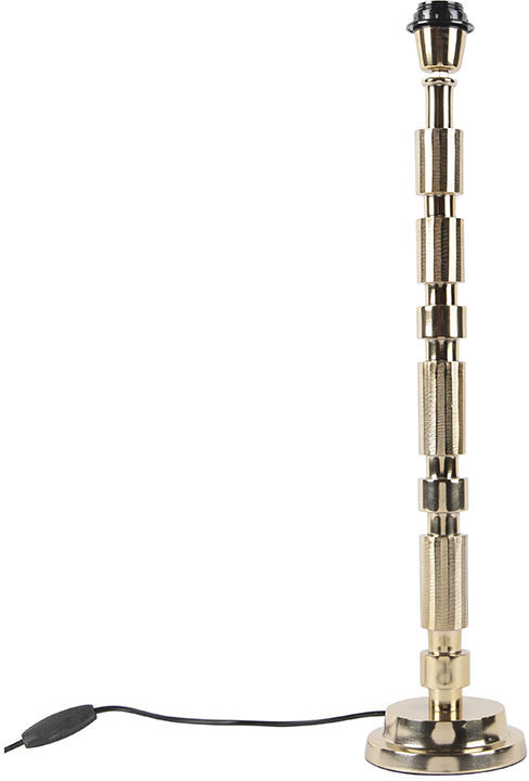 QAZQA Art Déco Lámpara de mesa Art Deco dorada sin pantalla - TORRE QAZQA Art Déco Lámpara de mesa Art Deco dorada sin pantalla - TORRE