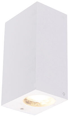 QAZQA Moderno Aplique moderno blanco IP44 - BALENO II Plástico QAZQA Moderno Aplique moderno blanco IP44 - BALENO II Plástico
