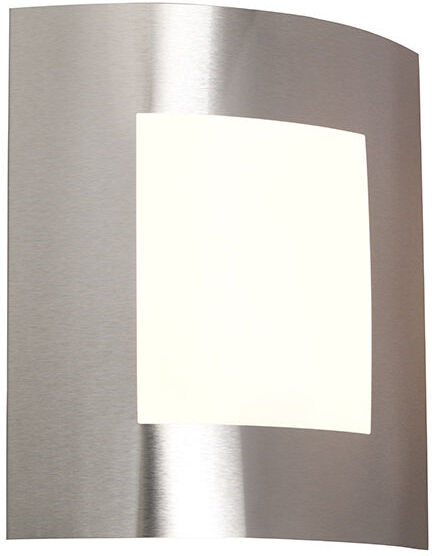 QAZQA Moderno Aplique moderno acero IP44 - EMMERALD 1 Plástico /Acero QAZQA Moderno Aplique moderno acero IP44 - EMMERALD 1 Plástico /Acero