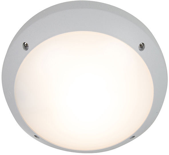 QAZQA Moderno Aplique/plafón moderno gris IP65 - GELMI Plástico Redonda QAZQA Moderno Aplique/plafón moderno gris IP65 - GELMI Plástico Redonda