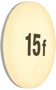 QAZQA Moderno Aplique moderno redondo pegatinas-números LED - PLATER Plástico QAZQA Moderno Aplique moderno redondo pegatinas-números LED - PLATER Plástico